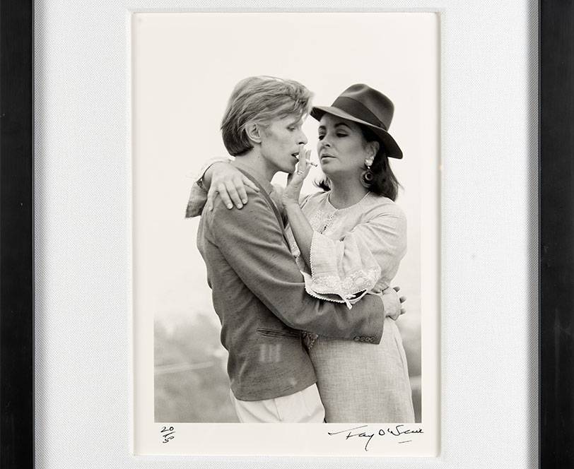 David Bowie and Elizabeth Taylor, Beverly Hills 1975